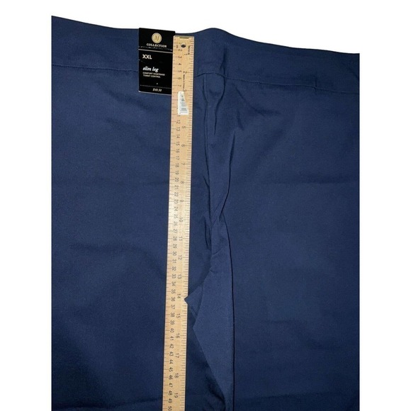 JM Collection Women's Pull On Tummy Control Slim Leg/Rivet Pants 2XL Blue - Picture 11 of 15